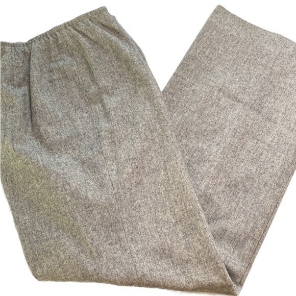 Vintage Pendleton Pure Virgin Wool Pants Slacks Trousers Wide Leg Lined Elastic - Picture 1 of 14